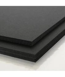Cartón pluma Negro con adhesivo